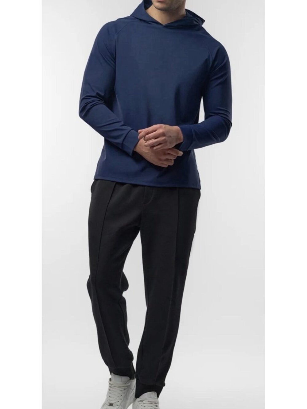FIOBOC Smoothblend Split Hem Hoodie Pullover Blue Size 2XL NWT